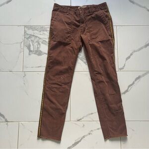 NILI LOTAN Jenna Pant With Tape Brown 0